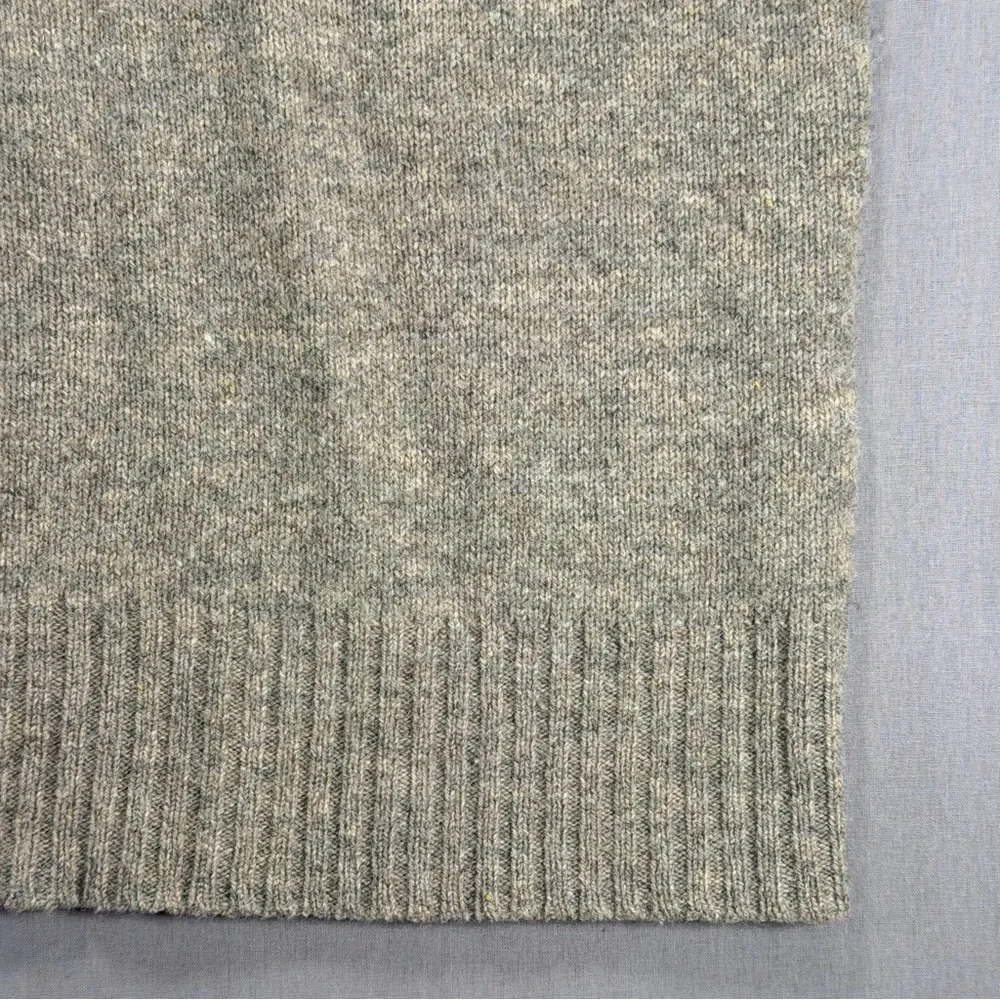 J Crew Premium Lambswool Quarter Zip Knit Pullover Sweater - Mens XL - Tan